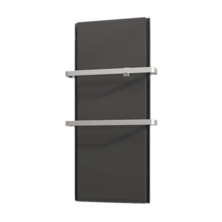 Łazienkowe grzejniki elektryczne ICON 1000W - energooszczędne, pionowe, hybrydowe panele grzewcze - szary