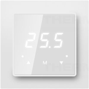 Podłogowy regulator temperatury termostat z WiFi. Biały. Do paneli na podczerwień.