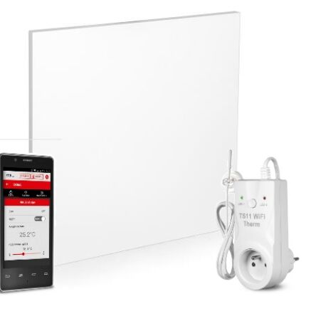 ZESTAW. Polski panel grzewczy Premium Radius + 750W + sterownik czasowy WiFi