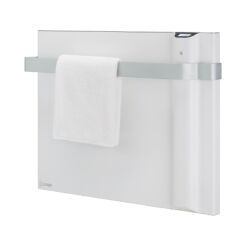 Łazienkowe  ogrzewanie hybrydowe KLIMA 750W - dualne, energooszczędne panele z inteligentnym sterowaniem wifi. Białe.