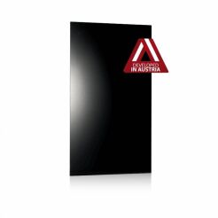 Energooszczędny grzejnik elektryczny o mocy 600W. Szkło grzewcze, grzejnik na podczerwień, panel grzewczy. Białe