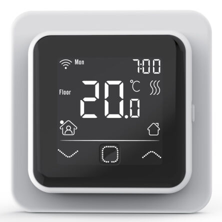 Termostat, regulator temperatury z WiFi do paneli na podczerwień. Biały.