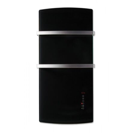 DEVA luksusowy hybrydowy grzejnik łazienkowy 1500W - czarny