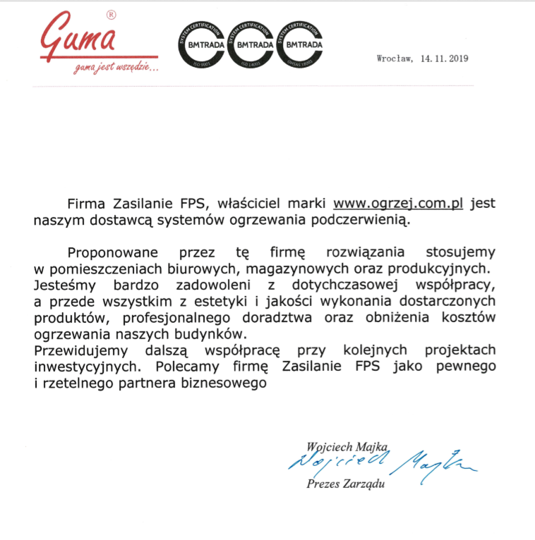 Nowe opinie dotyczące ogrzewania podczerwienią